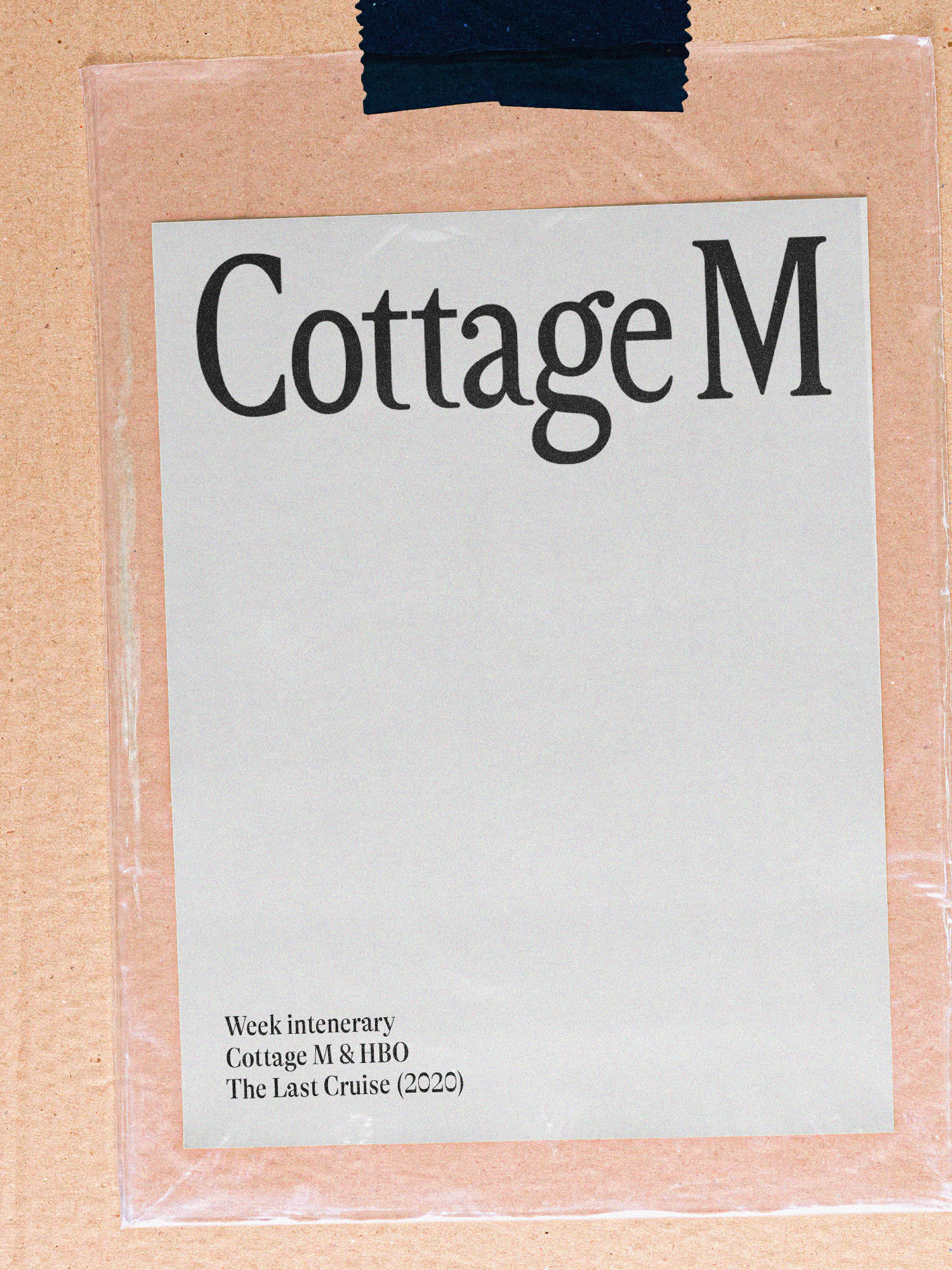 Cottage M Itinerary