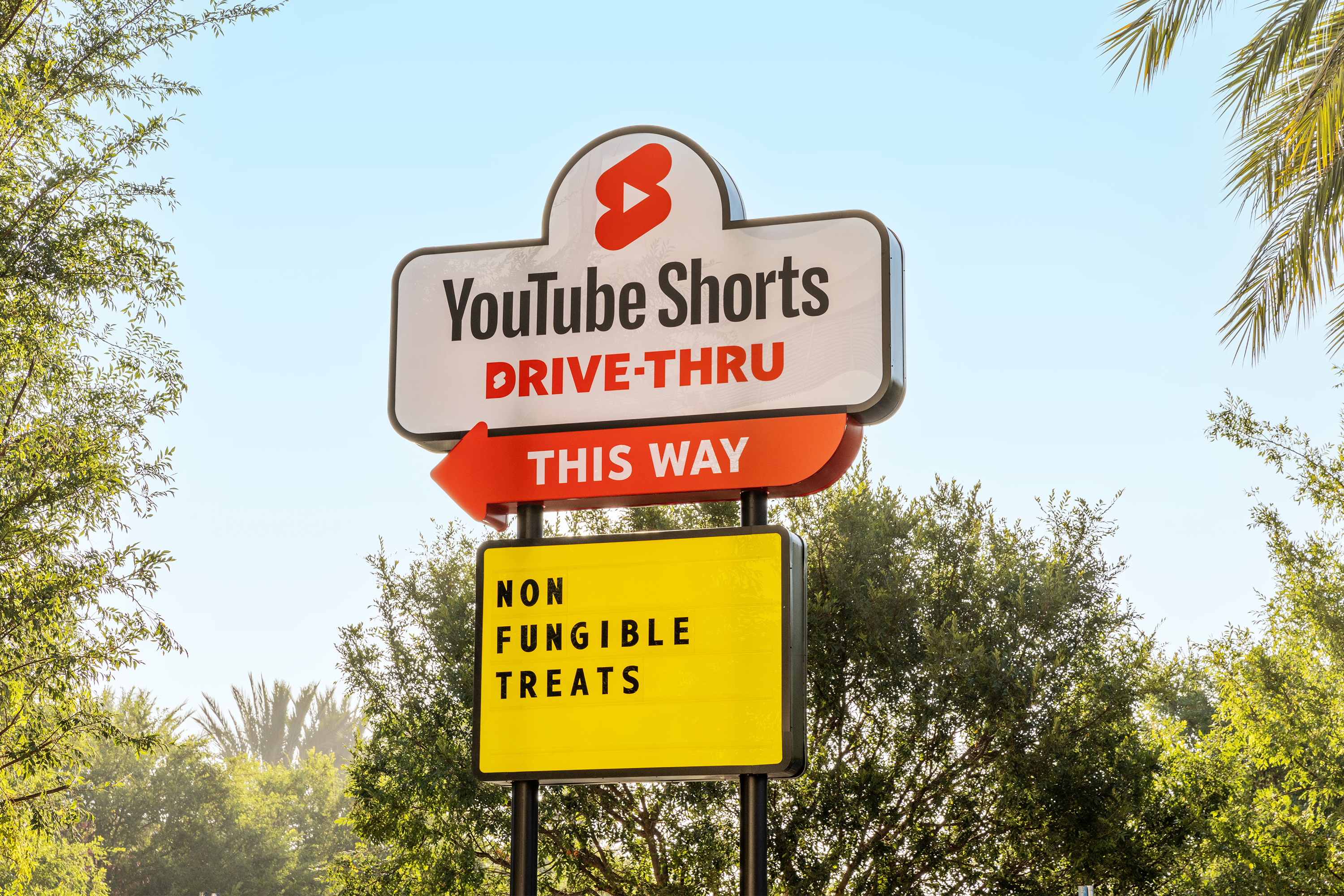 Saint Urbain YouTube Drive Thru Sign