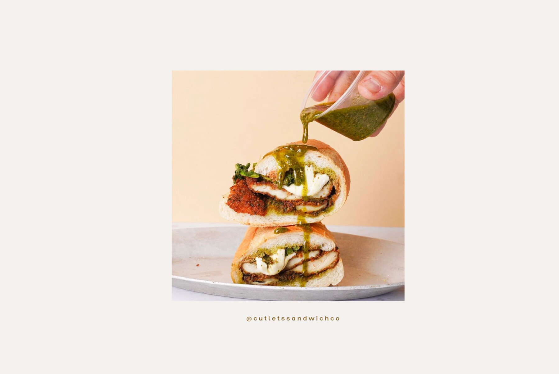 Cutlets Sandwich Co Branding and Logo Design Saint Urbain