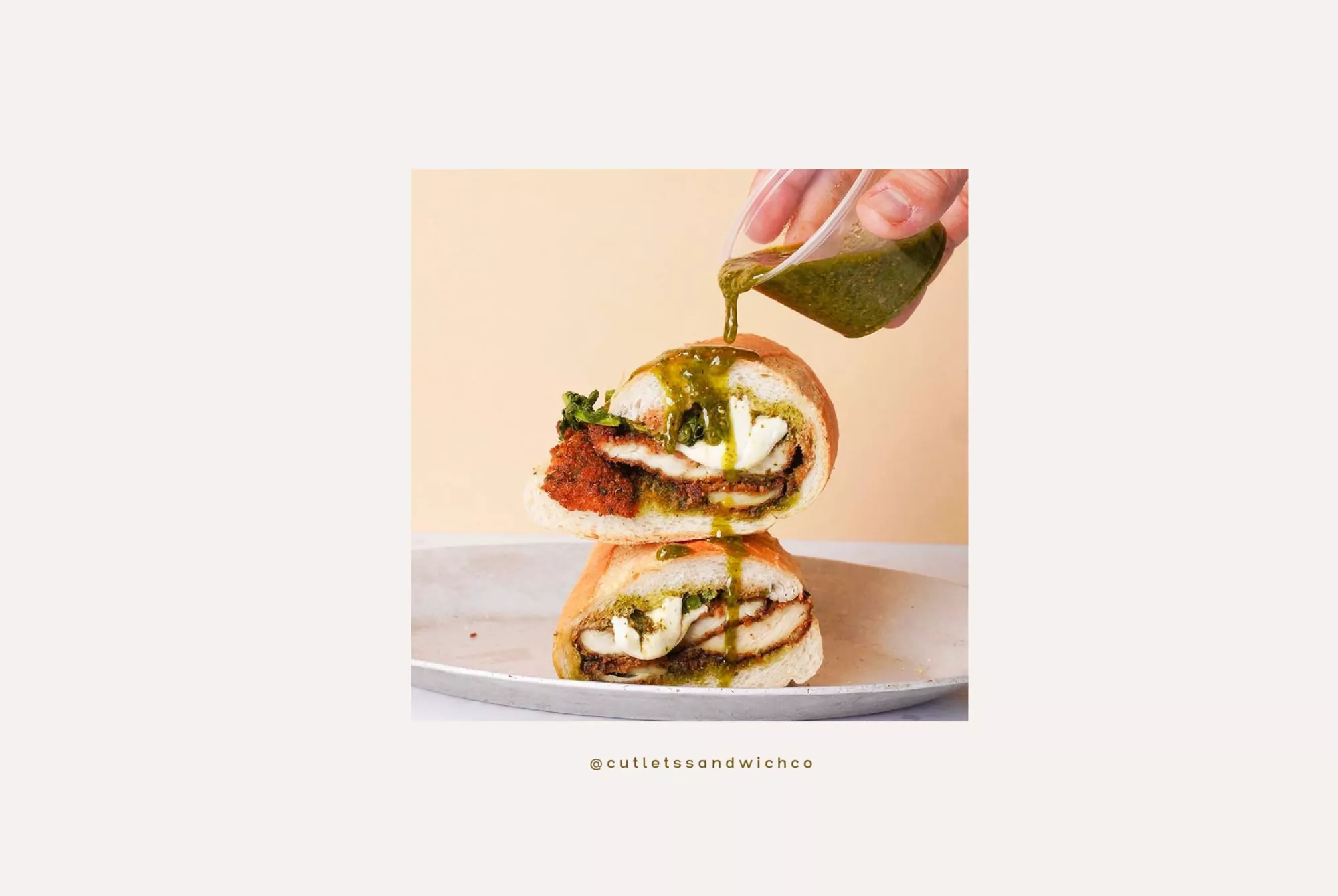 Cutlets Sandwich Co Branding and Logo Design Saint Urbain