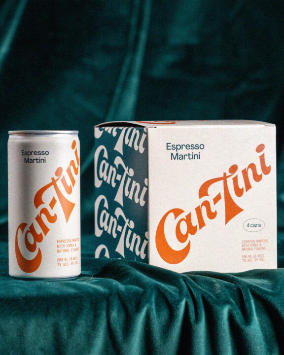 St-Urbain’s cinema-inspired, nostalgic brand for Can-Tini lives in its own eccentric 1960s space