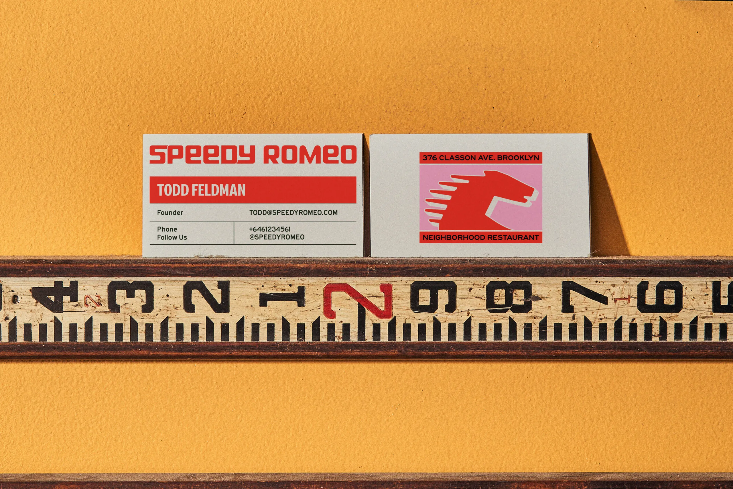 Speedy Romeo Restaurant Branding Menu Design | Saint Urbain
